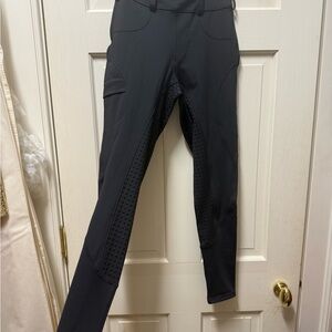 Black Riding Breeches with Grip Detail